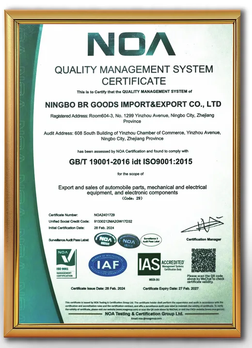 Certificado ISO 9001